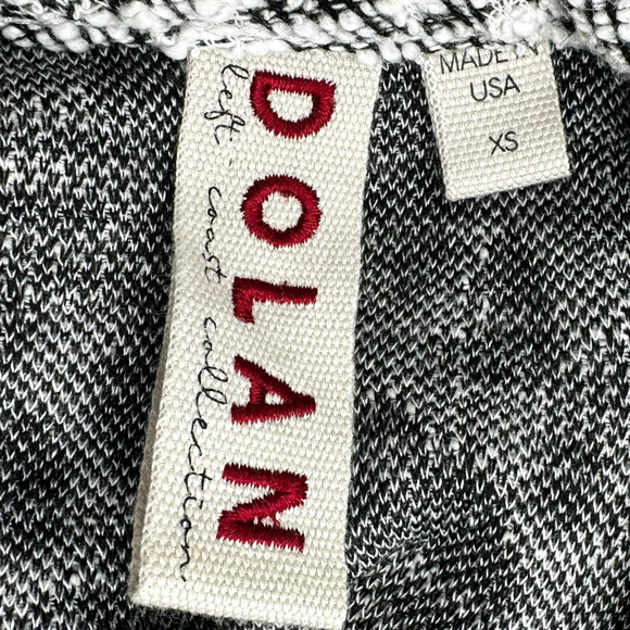 ANTHROPOLOGIE DOLAN Womens XS White Black Texture Sleeveless Savannah Ruffle Top - Picture 4 of 8